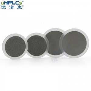 恒譜生超高壓PCTFE液相色譜耗材不銹鋼在線過濾器篩板，OD6.4*ID1.6*H1.6